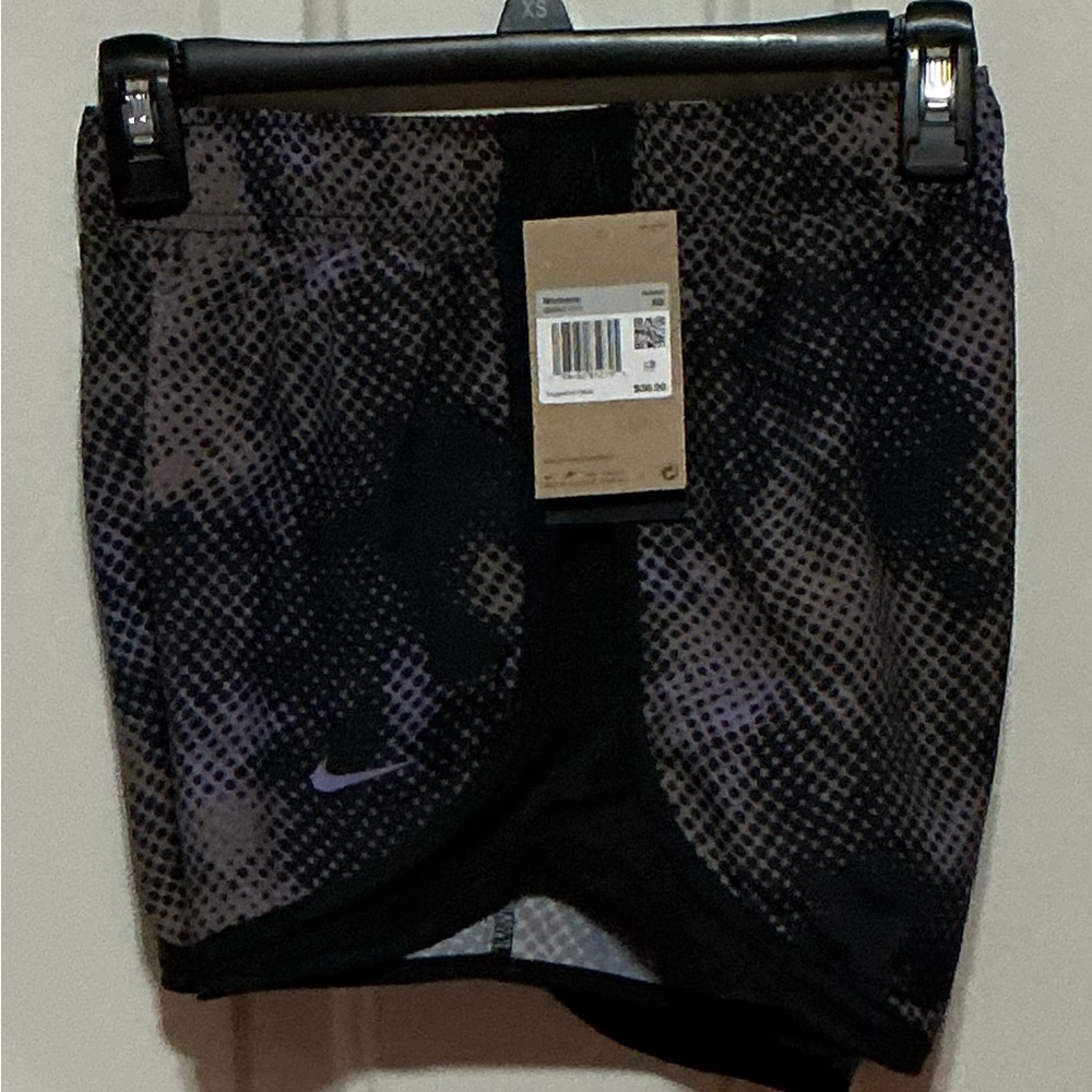 Nike Women's Athletic Shorts in Black and Purple